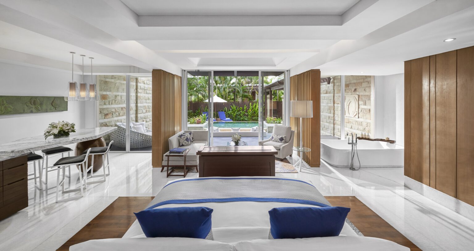 room 2021 Honeymoon Suite Plunge Pool Bedroom