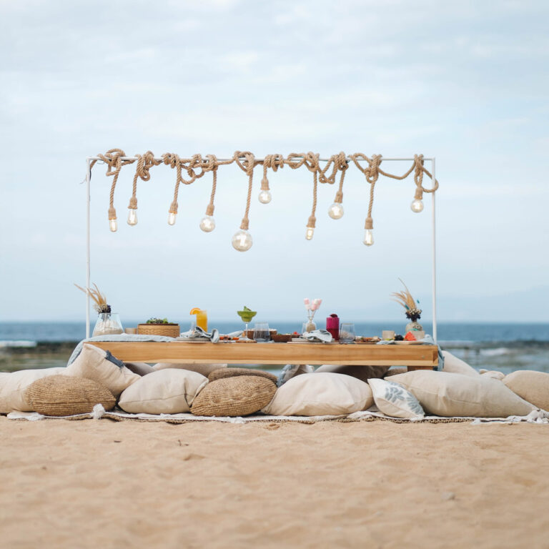 Chic Picnic at the beach infront of Sofitel Bali Nusa Dua Beach Bali